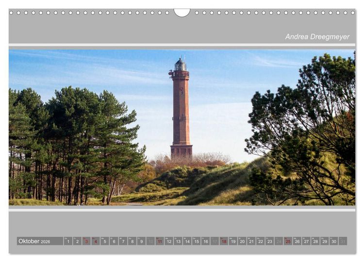 Produktbild: Norderney-Panorama (Wandkalender 2026 DIN A3 quer), CALVENDO Monatskalender