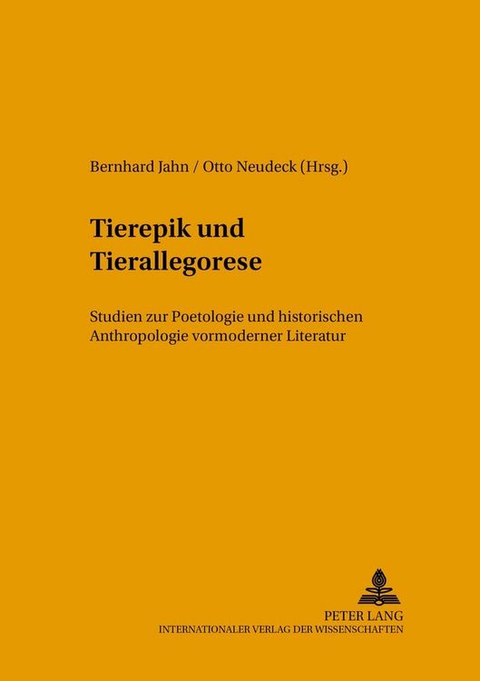 Produktbild: Tierepik und Tierallegorese