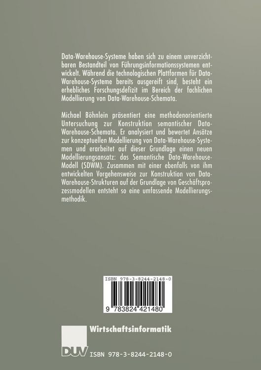 Produktbild: Konstruktion semantischer Data-Warehouse-Schemata