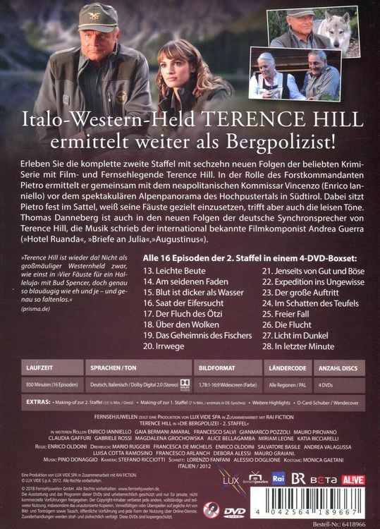 Produktbild: Die Bergpolizei - Ganz nah am Himmel - Die komplette 2. Staffel (4 DVDs) (Fernsehjuwelen)