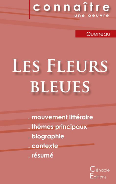 Produktbild: Fiche de lecture Les Fleurs bleues de Raymond Queneau (Analyse litt&eacute;raire de r&eacute;f&eacute;rence et r&eacute;sum&eacute; complet)