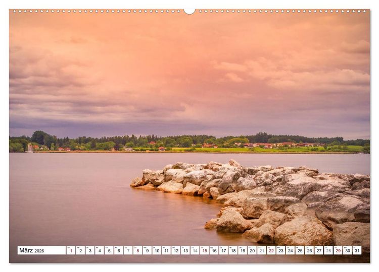 Produktbild: Chiemsee-Romantik (hochwertiger Premium Wandkalender 2026 DIN A2 quer), Kunstdruck in Hochglanz