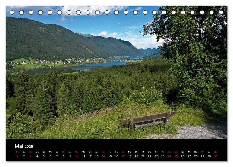 Produktbild: Seen im Gebirge (Tischkalender 2026 DIN A5 quer), CALVENDO Monatskalender