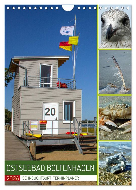 Produktbild: Sehnsuchtsort Ostseebad Boltenhagen (Wandkalender 2026 DIN A4 hoch), CALVENDO Monatskalender