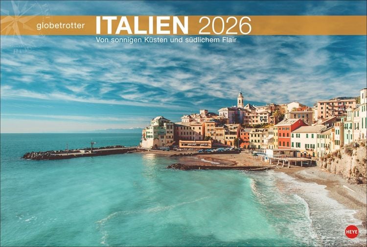 Produktbild: Italien Globetrotter Kalender 2026 - Von sonnigen Küsten und südlichem Flair