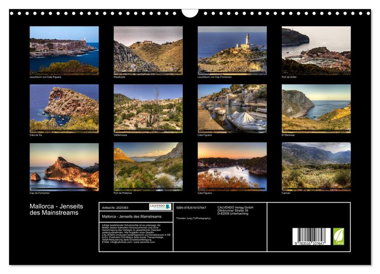 Produktbild: Mallorca - Jenseits des Mainstreams (Wandkalender 2026 DIN A3 quer), CALVENDO Monatskalender