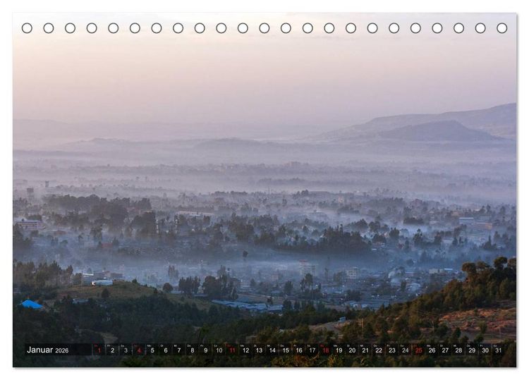 Produktbild: &Auml;thiopien, urspr&uuml;ngliches Afrika (Tischkalender 2026 DIN A5 quer), CALVENDO Monatskalender