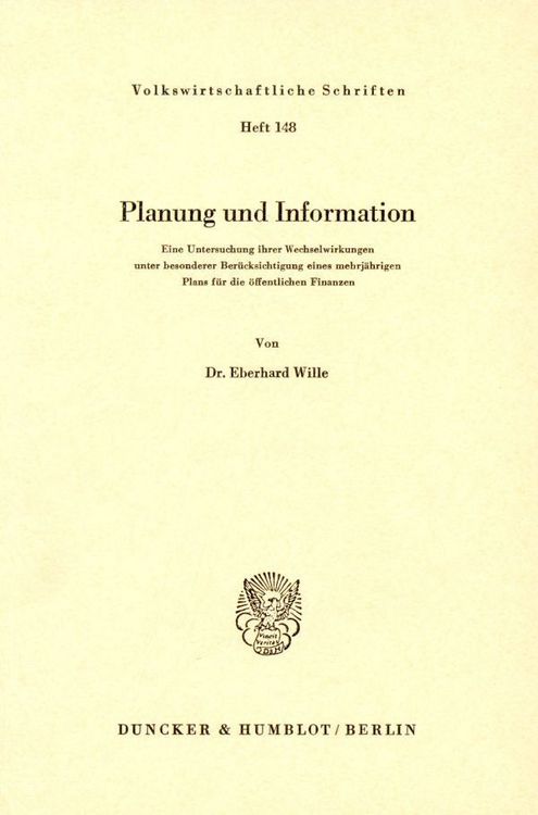 Produktbild: Planung und Information.