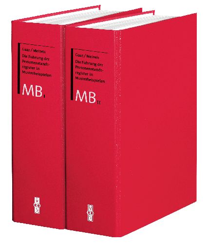 Produktbild: Die F&uuml;hrung der Personenstandsregister in Musterbeispielen