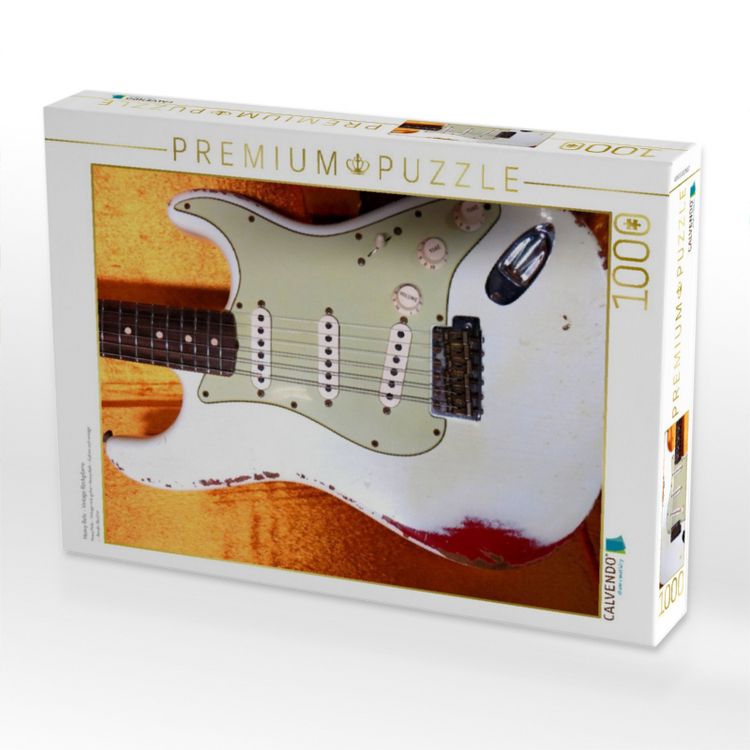 Produktbild: CALVENDO Puzzle Heavy Relic - Vintage Rockgitarre | 1000 Teile Lege-Gr&ouml;&szlig;e 64x48cm Foto-Puzzle f&uuml;r gl&uuml;ckliche Stunden