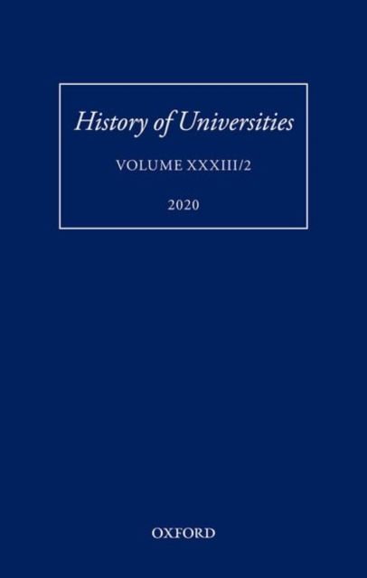 Produktbild: History of Universities Volume XXXIII/2