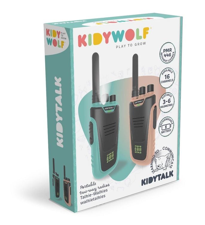Produktbild: KIDYWOLF - Walkie-Talkies mit Taschenlampe hellblau/rosa