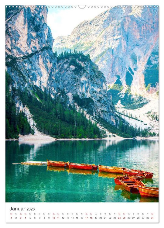 Produktbild: Farbenfrohes Italien (hochwertiger Premium Wandkalender 2026 DIN A2 hoch), Kunstdruck in Hochglanz