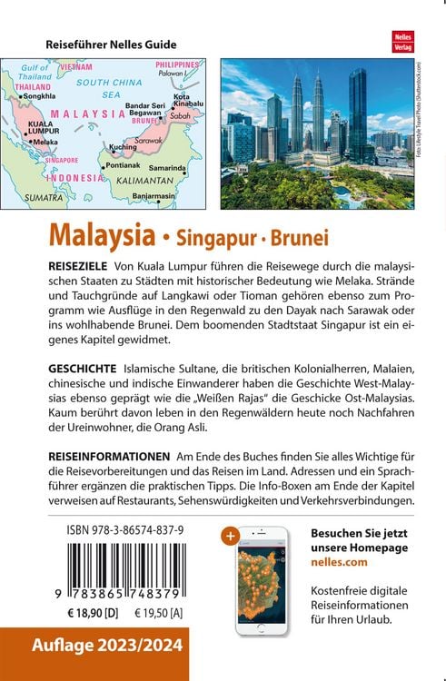 Produktbild: Nelles Guide Reisef&uuml;hrer Malaysia - Singapur - Brunei