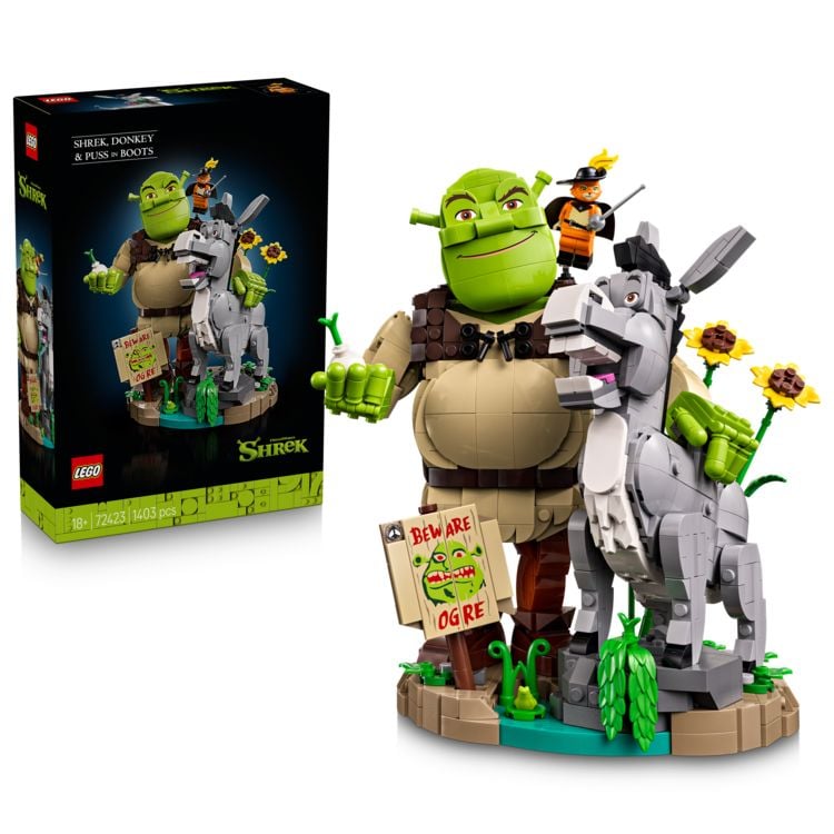 Produktbild: LEGO Shrek 72423 Shrek, Esel und Der gestiefelte Kater, DIY Modellbau
