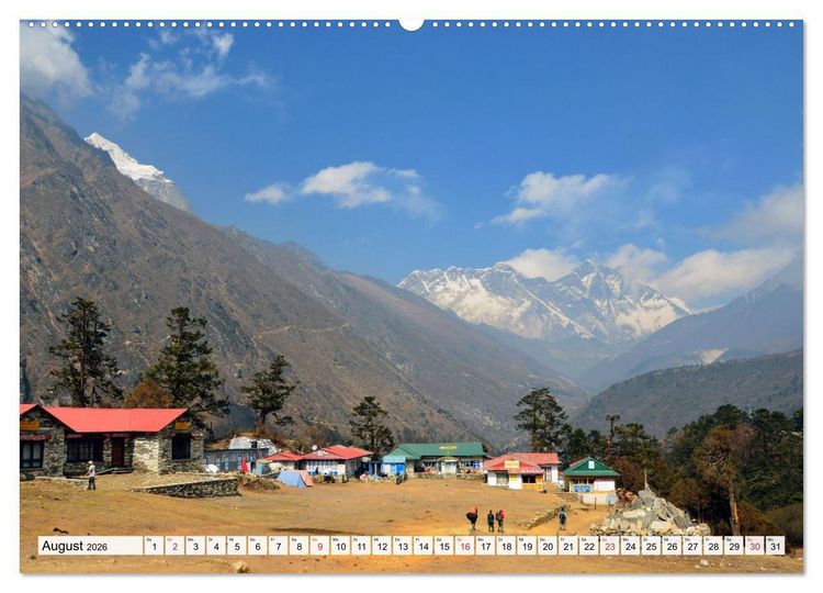 Produktbild: Traumtrekking in NEPAL (Wandkalender 2026 DIN A2 quer), CALVENDO Monatskalender