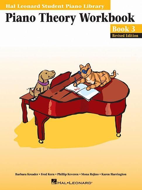 Produktbild: Piano Theory Workbook Book 3 Revised Edition Music Theory and Ear Training for Piano Students Fun Learning with Spike and Party Cat Hal Leonard Student Piano Library