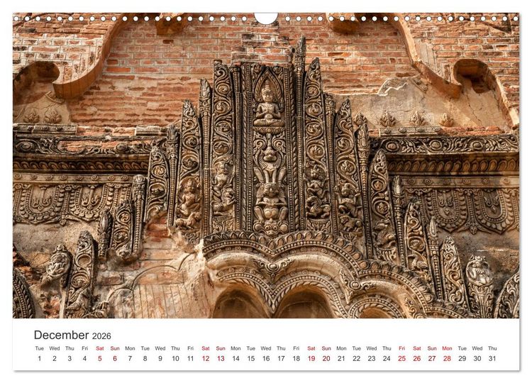 Produktbild: Bagan - Pagodas in the forest (Wall Calendar 2026 DIN A3 landscape), CALVENDO 12 Month Wall Calendar