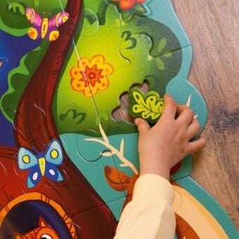 Produktbild: Puzzle Roter K&auml;fer Bodenpuzzle Waldtiere RK7010-04