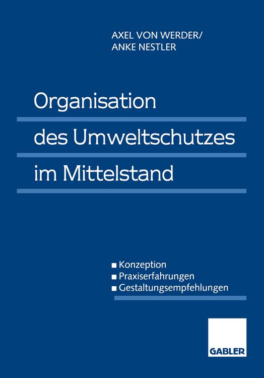 Produktbild: Organisation des Umweltschutzes im Mittelstand