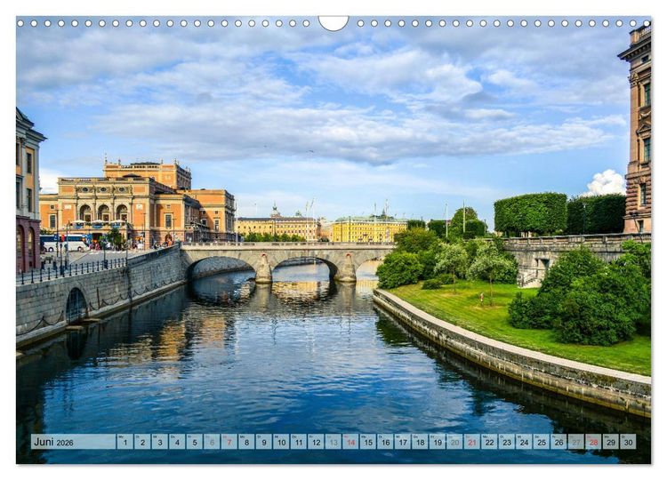 Produktbild: Stockholm - Maritime Ansichten (Wandkalender 2026 DIN A3 quer), CALVENDO Monatskalender