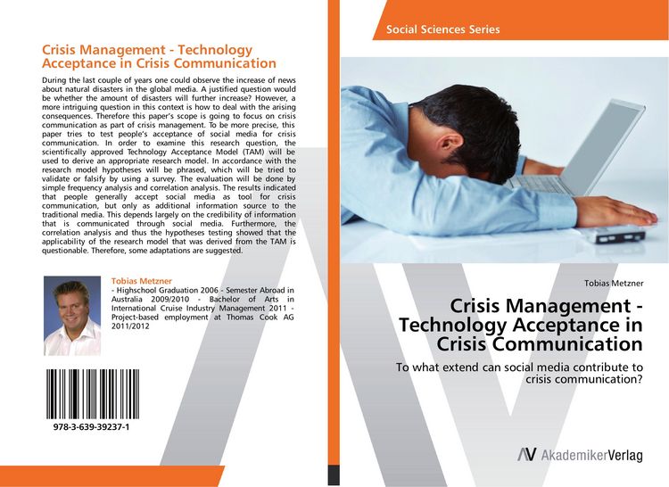 Produktbild: Crisis Management - Technology Acceptance in Crisis Communication