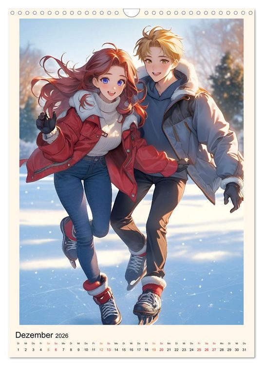 Produktbild: Manga - ein cooles Jahr (Wandkalender 2026 DIN A3 hoch), CALVENDO Monatskalender