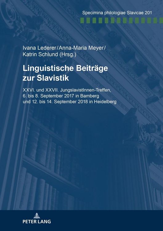 Produktbild: Linguistische Beitr&auml;ge zur Slavistik