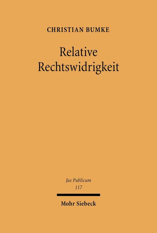 Produktbild: Relative Rechtswidrigkeit