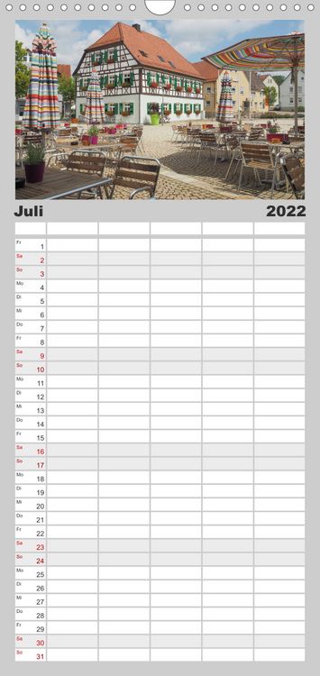 Produktbild: Familienplaner Gerstetten (Wandkalender 2022 , 21 cm x 45 cm, hoch)