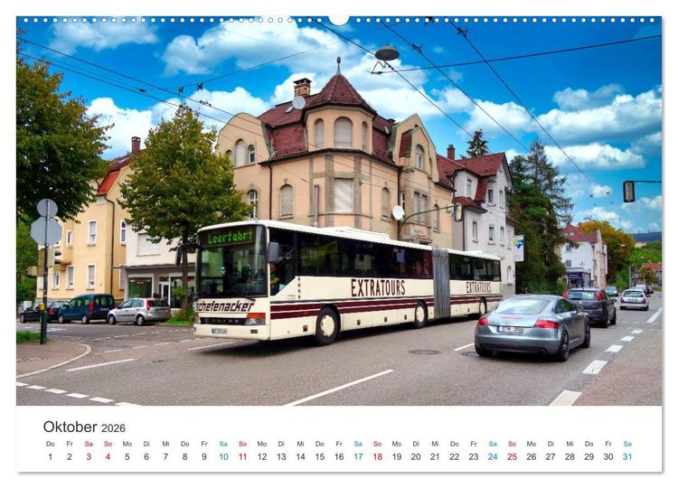 Produktbild: Omnibusse im Fokus (Wandkalender 2026 DIN A2 quer), CALVENDO Monatskalender
