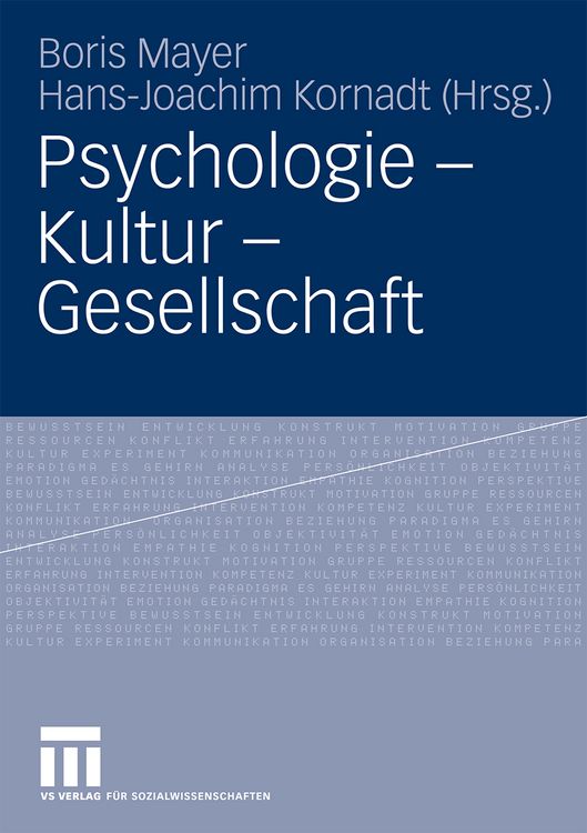 Produktbild: Psychologie - Kultur - Gesellschaft