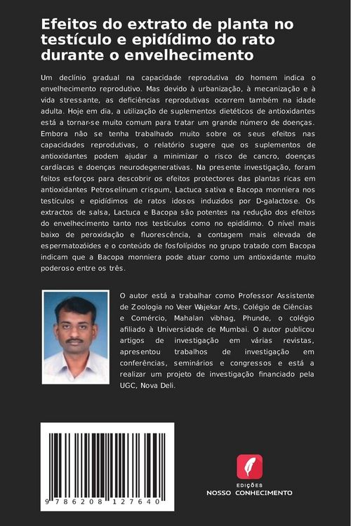 Produktbild: Efeitos do extrato de planta no test&iacute;culo e epid&iacute;dimo do rato durante o envelhecimento