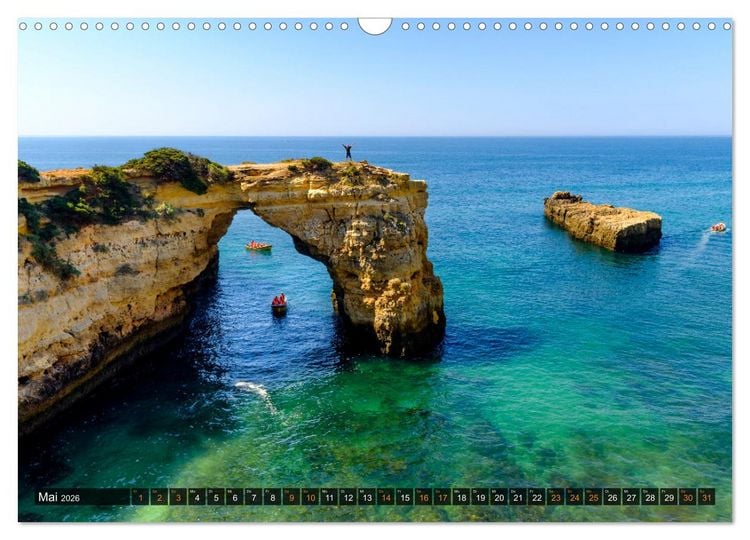 Produktbild: ALGARVE - Urlaub f&uuml;r die Seele (Wandkalender 2026 DIN A3 quer), CALVENDO Monatskalender