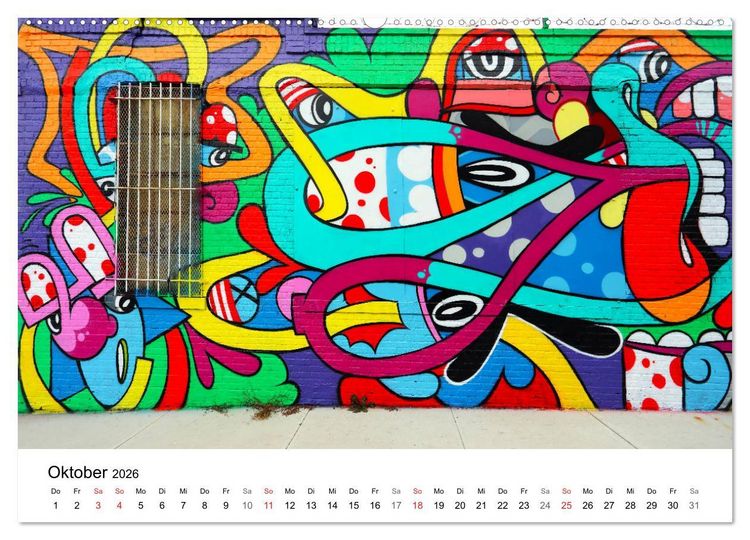 Produktbild: Brooklyn Street Art (Wandkalender 2026 DIN A2 quer), CALVENDO Monatskalender