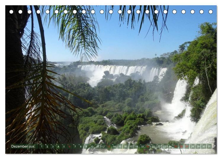 Produktbild: Mein S&uuml;damerika, mein Iguazu (Tischkalender 2026 DIN A5 quer), CALVENDO Monatskalender