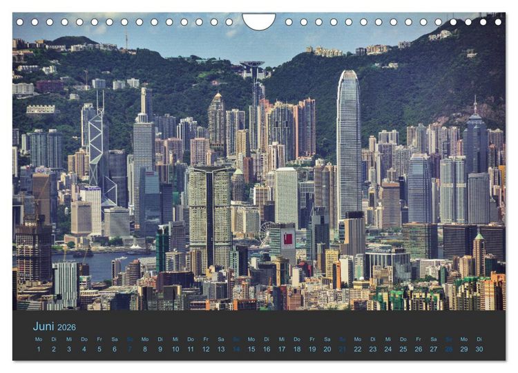 Produktbild: Hong Kong - Skylines (Wandkalender 2026 DIN A4 quer), CALVENDO Monatskalender
