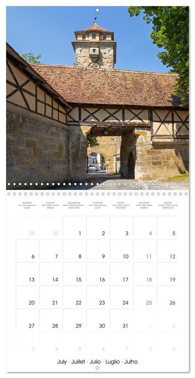 Produktbild: Rothenburg ob der Tauber - Medieval town in Germany (Wall Calendar 2026 12 &times; 12 Inch) CALVENDO 12 Month Wall Calendar