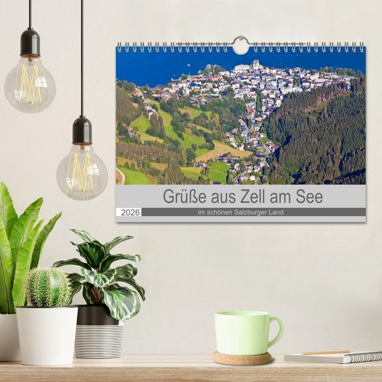 Produktbild: Gr&uuml;&szlig;e aus Zell am See (Wandkalender 2026 DIN A4 quer), CALVENDO Monatskalender