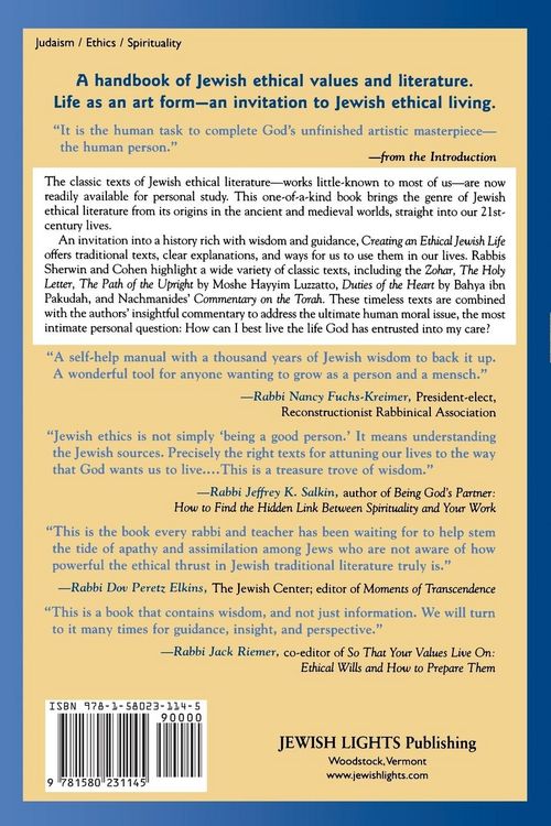 Produktbild: Creating an Ethical Jewish Life