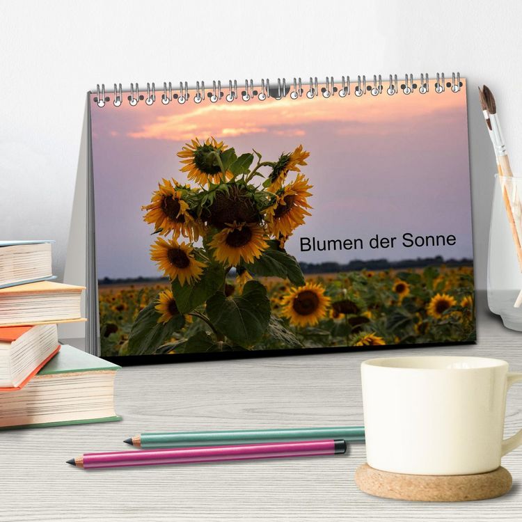 Produktbild: Blumen der Sonne (Tischkalender 2026 DIN A5 quer), CALVENDO Monatskalender