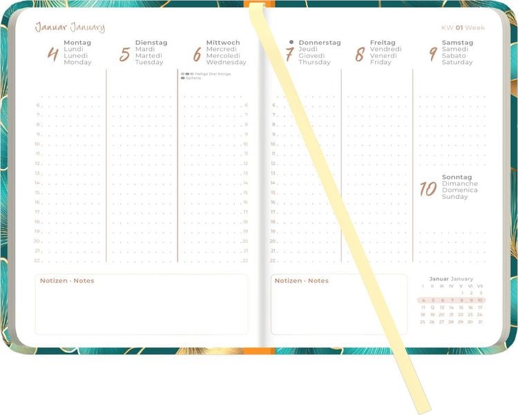 Produktbild: Lady Journal Ginkgo 2027