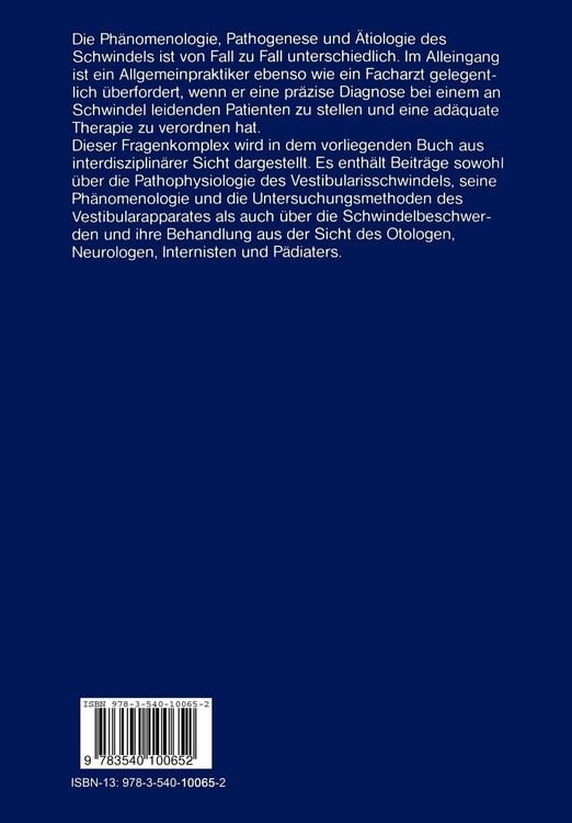Produktbild: Der Schwindel aus interdisziplin&auml;rer Sicht