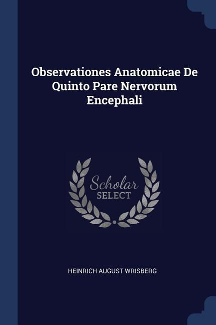 Produktbild: Observationes Anatomicae De Quinto Pare Nervorum Encephali