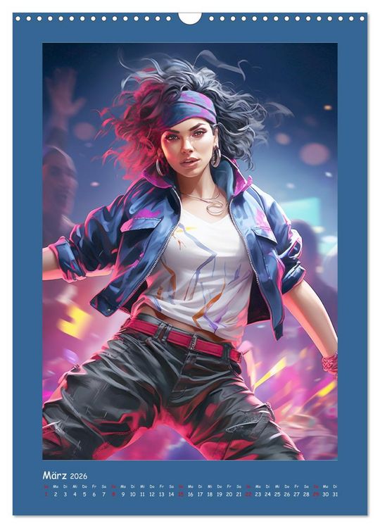 Produktbild: Urban Dancer. Streetstyle-Szene-Illustrationen (Wandkalender 2026 DIN A3 hoch), CALVENDO Monatskalender