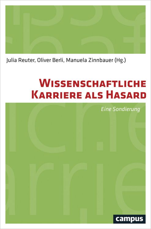 Produktbild: Wissenschaftliche Karriere als Hasard