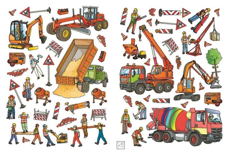 Produktbild: Erstes Stickern Metallic &ndash; Baustelle