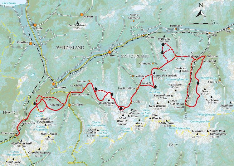 Produktbild: Trekking Chamonix to Zermatt