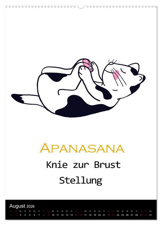 Produktbild: Yogakatzen - ganz entspannt im Hier und Jetzt (Wandkalender 2026 DIN A2 hoch), CALVENDO Monatskalender