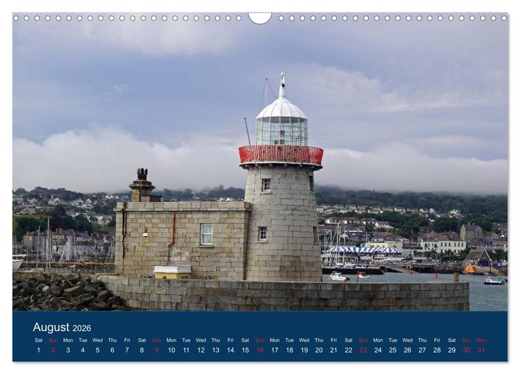 Produktbild: Irish Lighthouses - Beacons along Ireland's wild coast (Wall Calendar 2026 DIN A3 landscape), CALVENDO 12 Month Wall Calendar